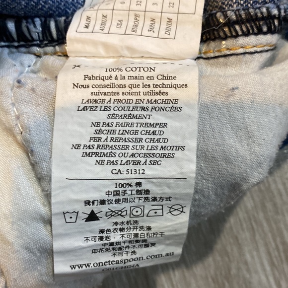 One Teaspoon, Size 29, Stylish distressed denim👖💙🎃 - Picture 12 of 12